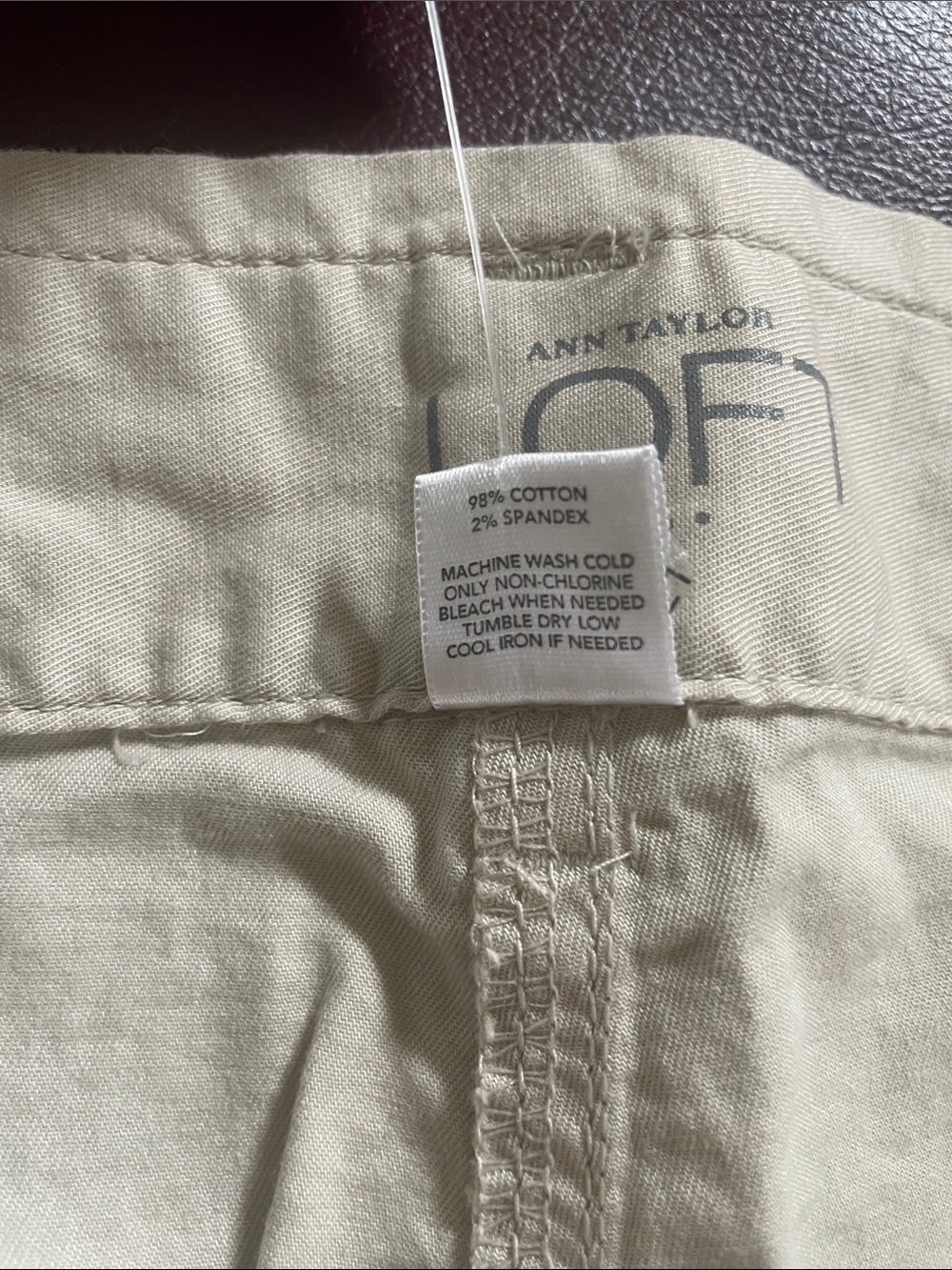 LOFT Crop Drawstring Chinos - Picture 4 of 6